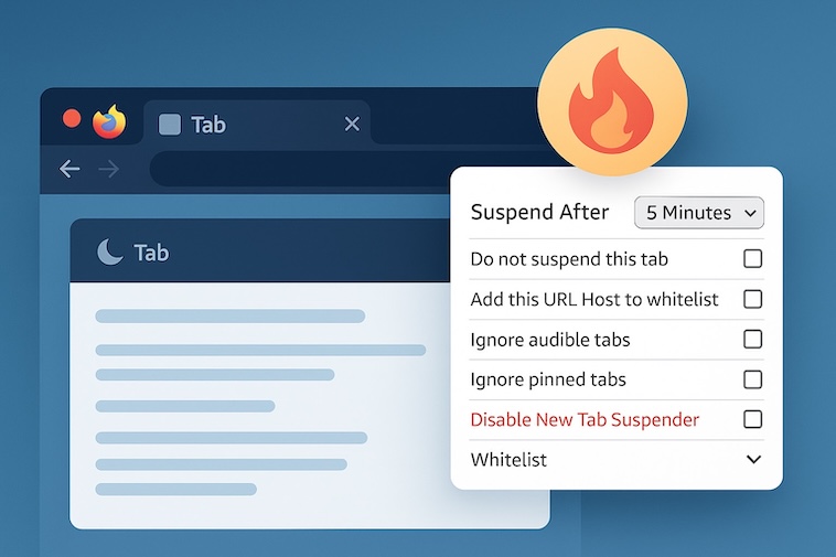 New Tab Suspender - Firefox Extension