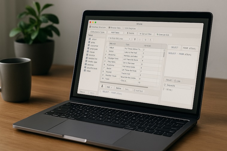 SQLite Browser - Client-Side Database Management