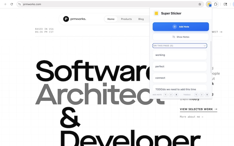 Super Sticker - Browser Sticky Notes Extension